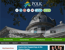Tablet Screenshot of polk-county.net